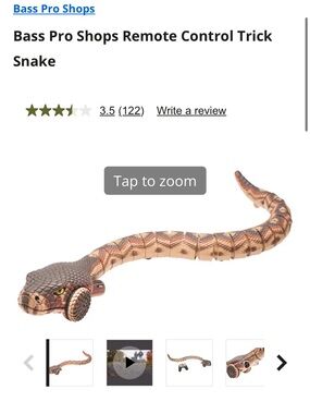 Remote Control Snake - Realistic Brown & Black Design